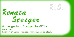 renata steiger business card